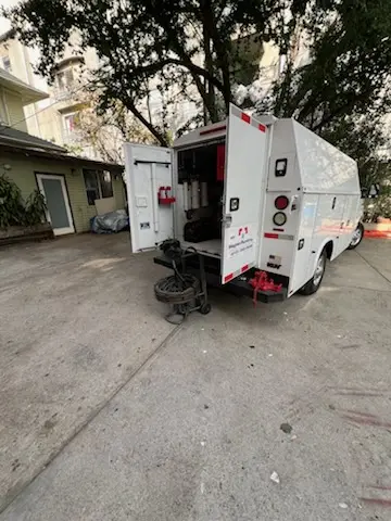 Magnet Plumbing service vehicle on-site for Faucet Repair in Zimmerman